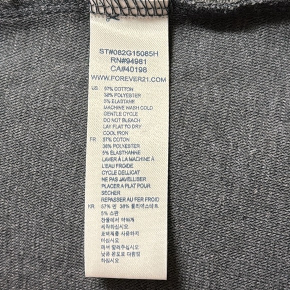 I Love H81 / Forever 21 Gray High-Waisted Mini Skirt Size S - Picture 5 of 6